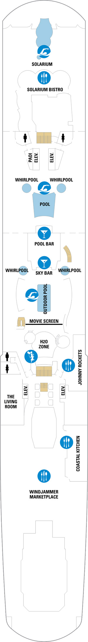 Anthem of the Seas Deck 14 deck plan