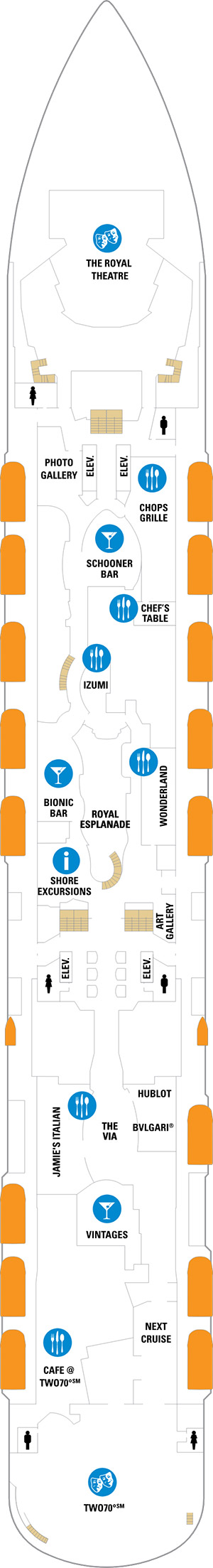 Anthem of the Seas Deck 5 deck plan