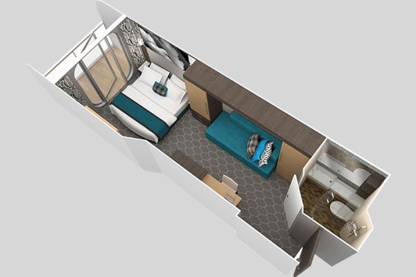 Central Park View Stateroom with Balcony