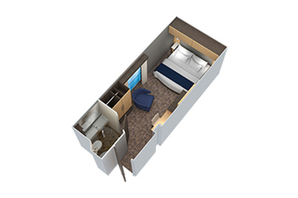 Interior Stateroom with Virtual Balcony