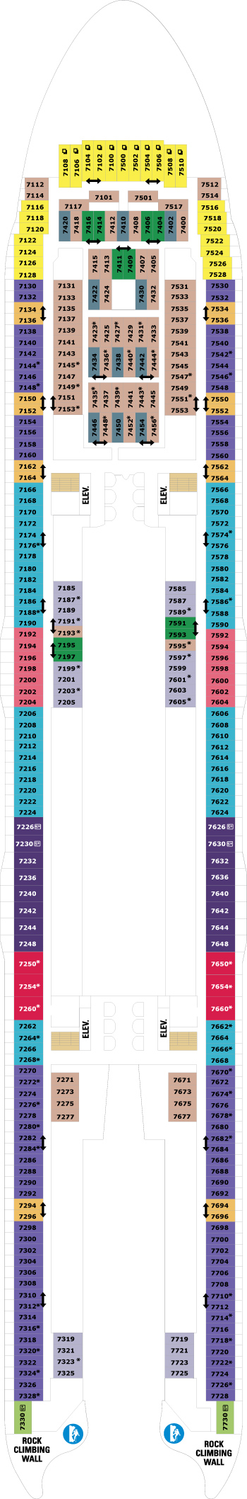 Harmony of the Seas Deck 7 deck plan