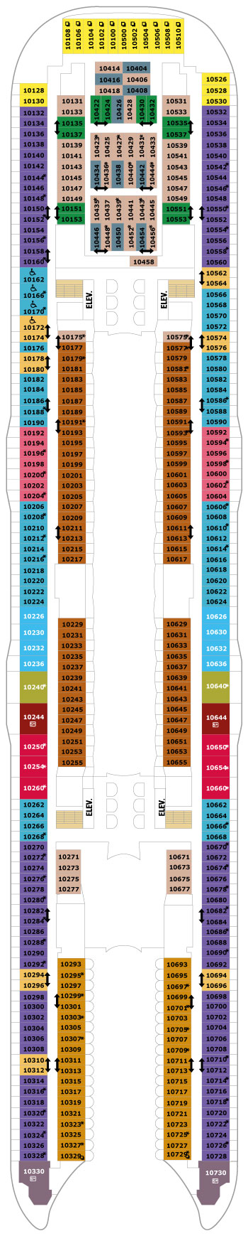 Harmony of the Seas Deck 10 deck plan