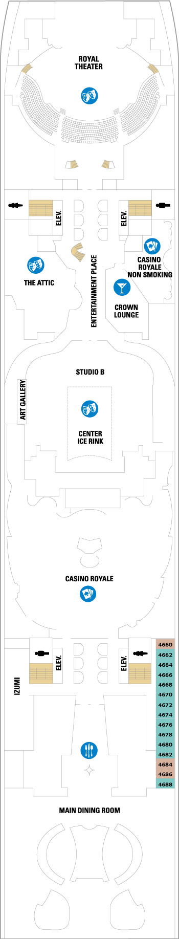 Harmony of the Seas Deck 4 deck plan