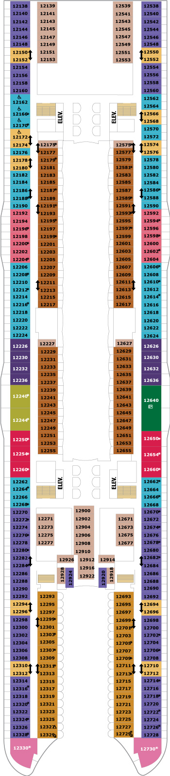 Harmony of the Seas Deck 12 deck plan