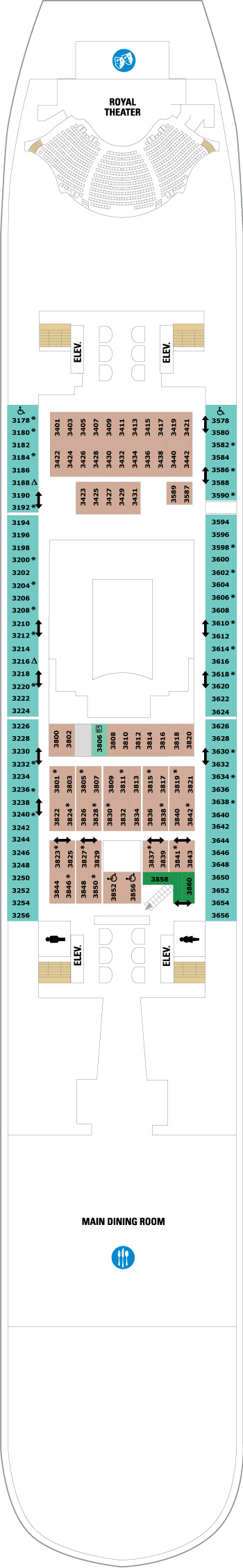 Harmony of the Seas Deck 3 deck plan