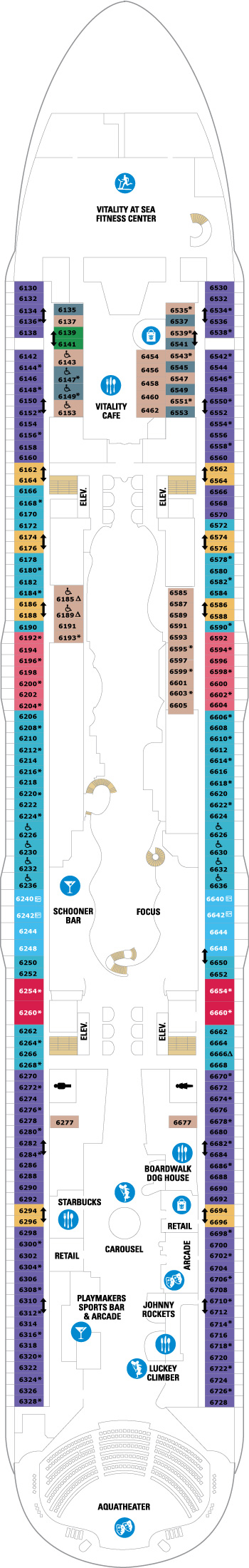 Harmony of the Seas Deck 6 deck plan