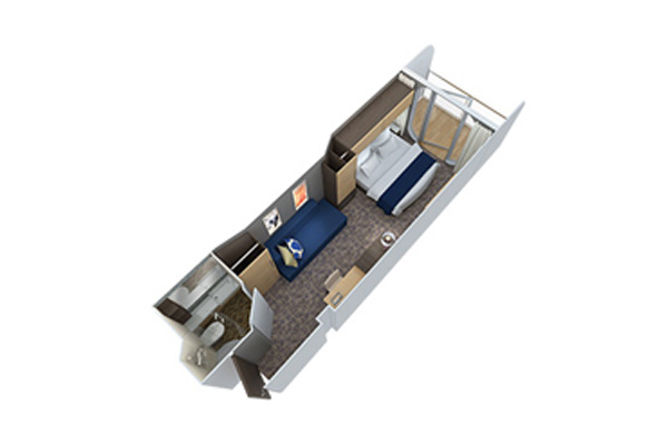 Studio Ocean View Stateroom with Balcony