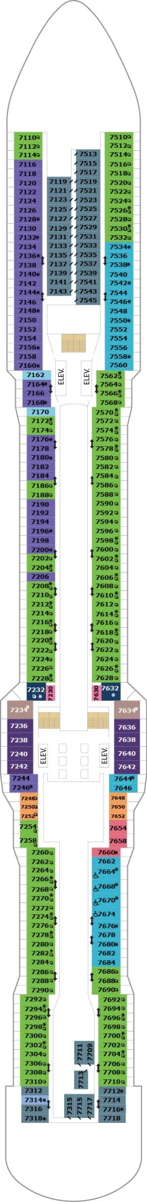 Ovation of the Seas Deck 7 deck plan