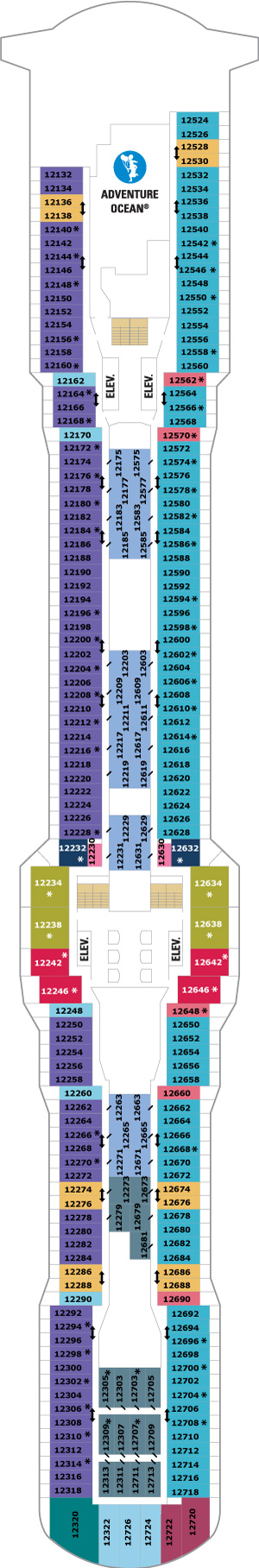 Ovation of the Seas Deck 12 deck plan