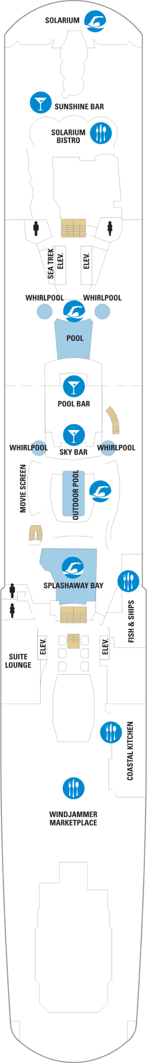 Ovation of the Seas Deck 14 deck plan