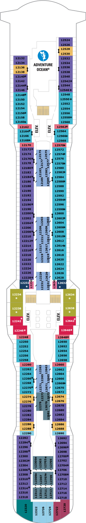 Ovation of the Seas Deck 12 deck plan