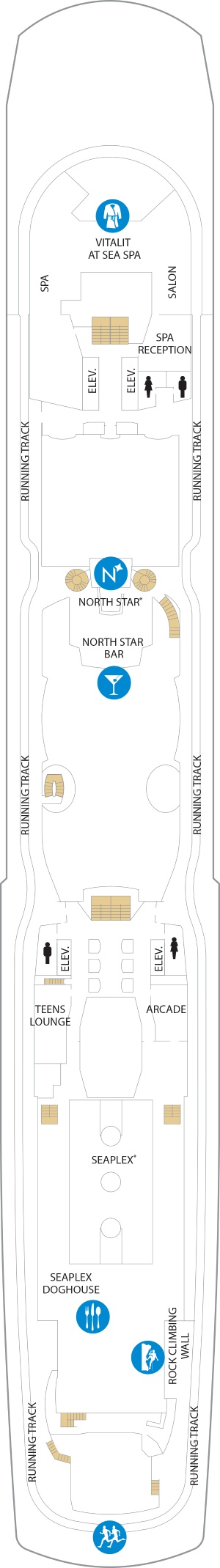 Ovation of the Seas Deck 15 deck plan