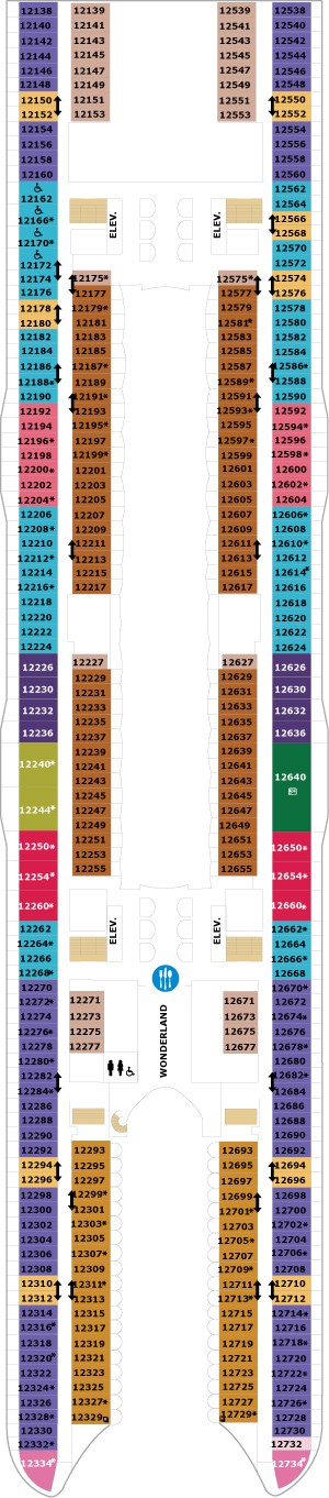Symphony of the Seas Deck 12 deck plan