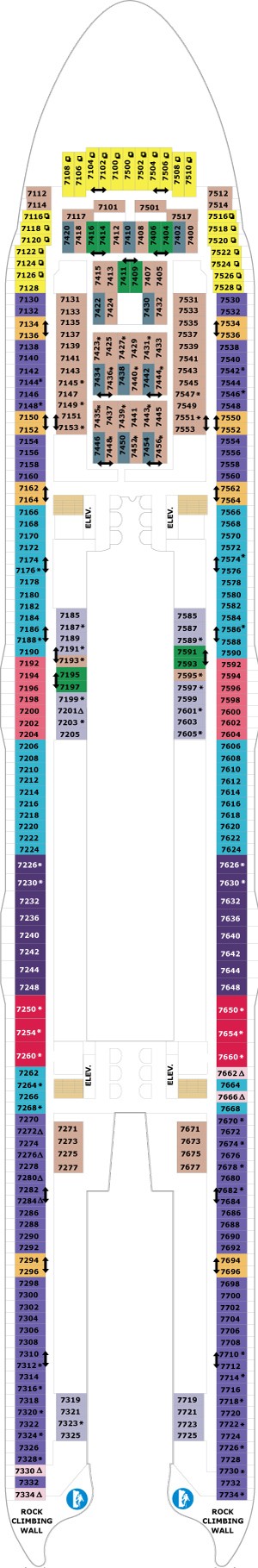 Symphony of the Seas Deck 7 deck plan