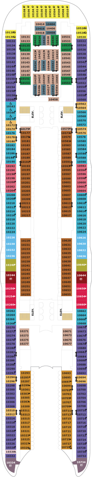 Symphony of the Seas Deck 10 deck plan