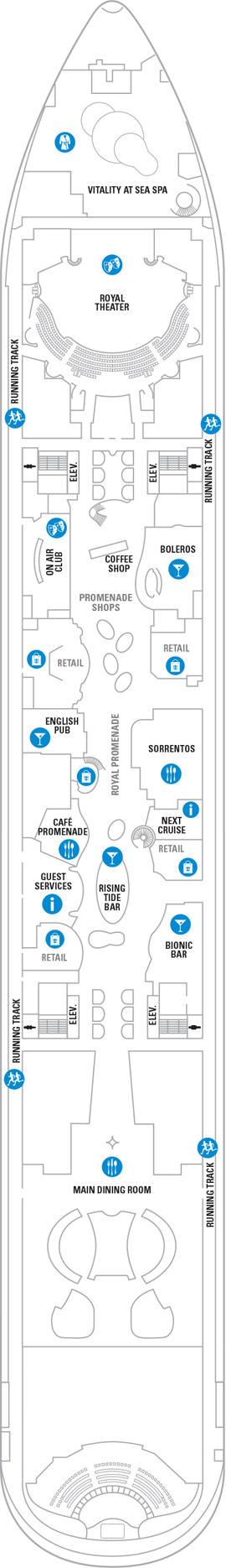 Symphony of the Seas Deck 5 deck plan