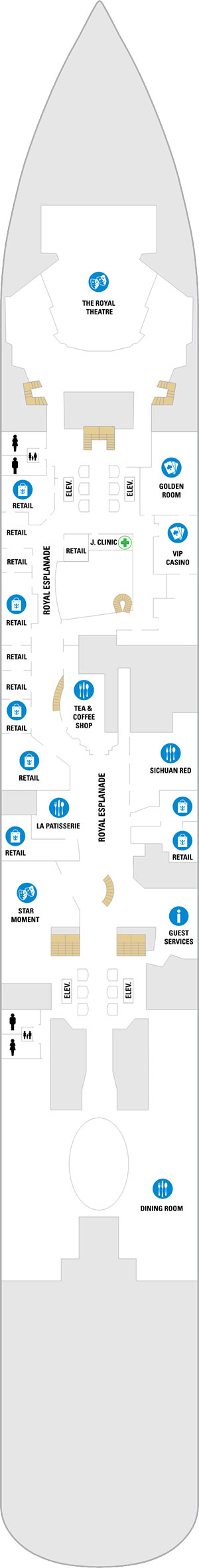 Spectrum of the Seas Deck 4 deck plan