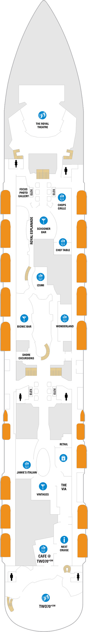 Spectrum of the Seas Deck 5 deck plan