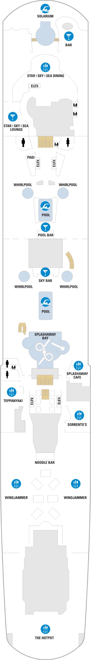 Spectrum of the Seas Deck 14 deck plan