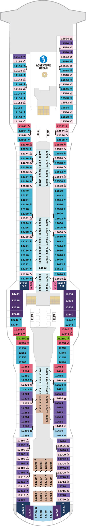Spectrum of the Seas Deck 12 deck plan
