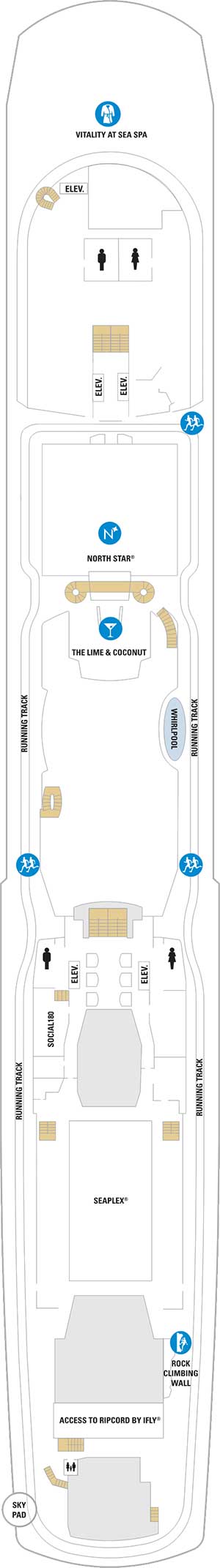 Odyssey of the Seas Deck 15 deck plan