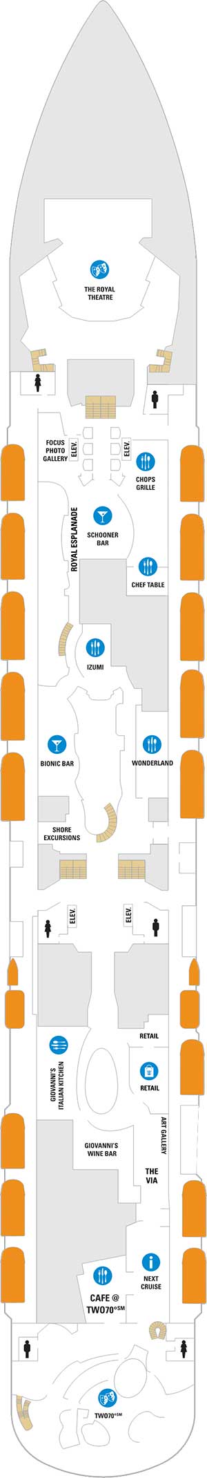 Odyssey of the Seas Deck 5 deck plan