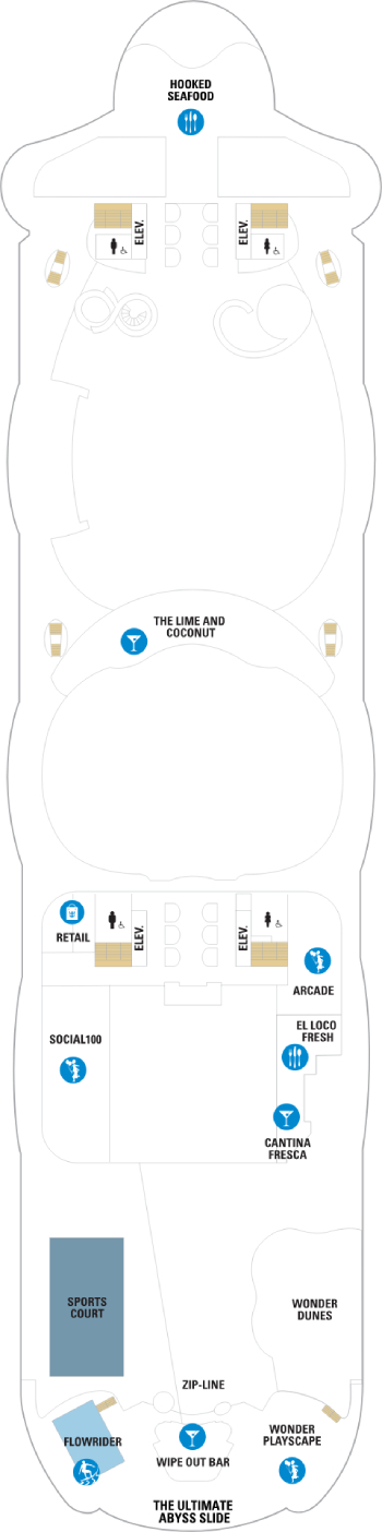 Wonder of the Seas Deck 16 deck plan