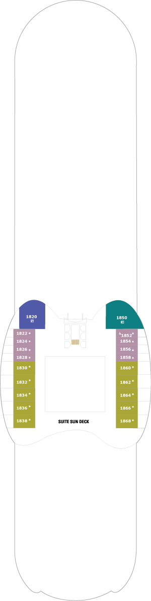 Wonder of the Seas Deck 18 deck plan