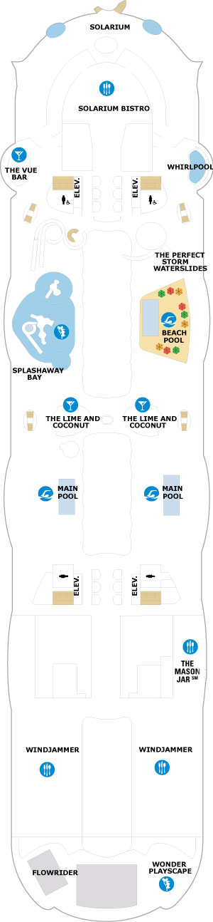 Wonder of the Seas Deck 15 deck plan