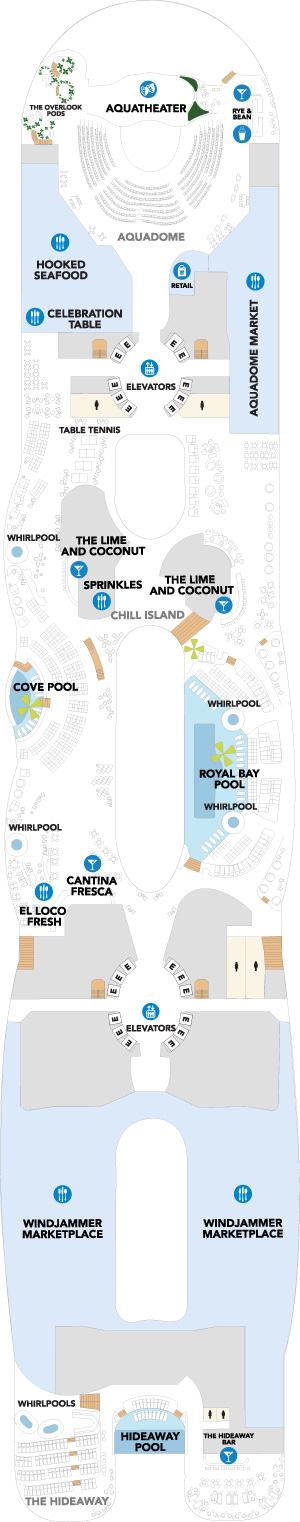 Icon of the Seas Deck 15 deck plan