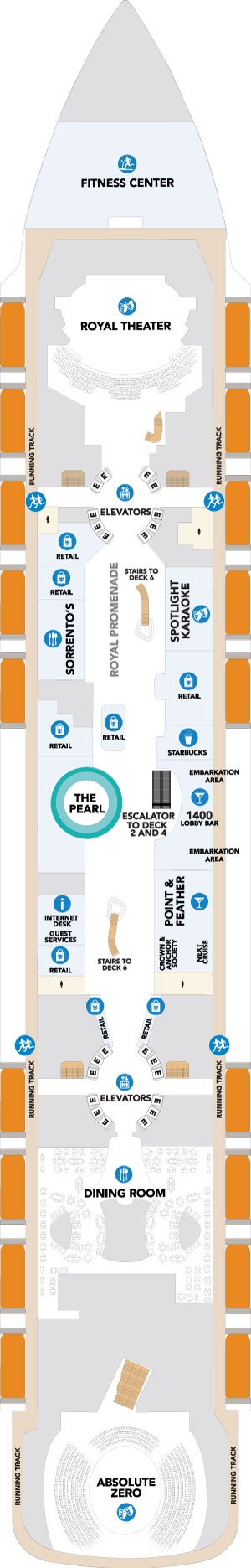 Icon of the Seas Deck 5 deck plan