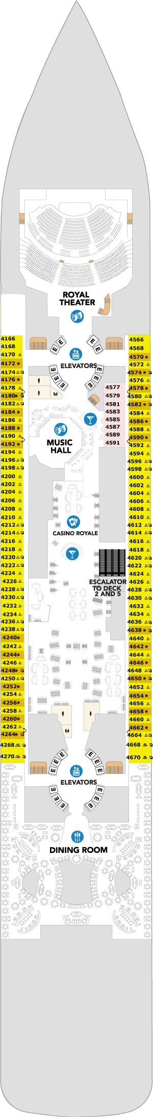 Icon of the Seas Deck 4 deck plan