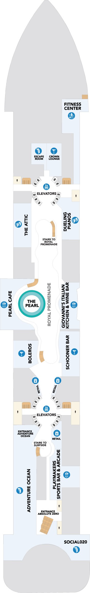 Icon of the Seas Deck 6 deck plan