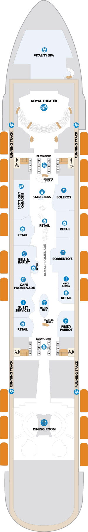 Utopia of the Seas Deck 5 deck plan