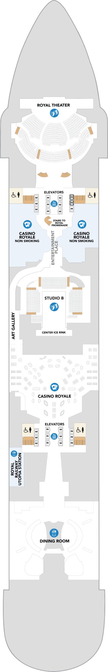 Utopia of the Seas Deck 4 deck plan