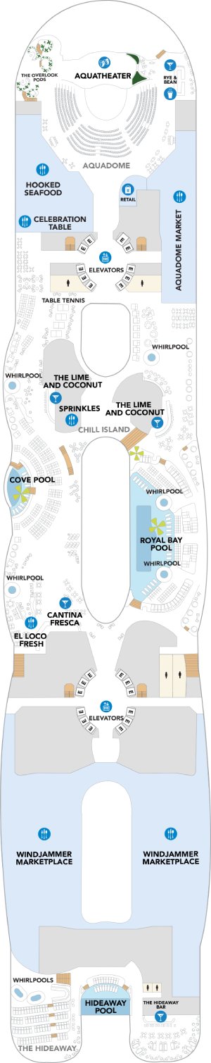 Star of the Seas Deck 15 deck plan