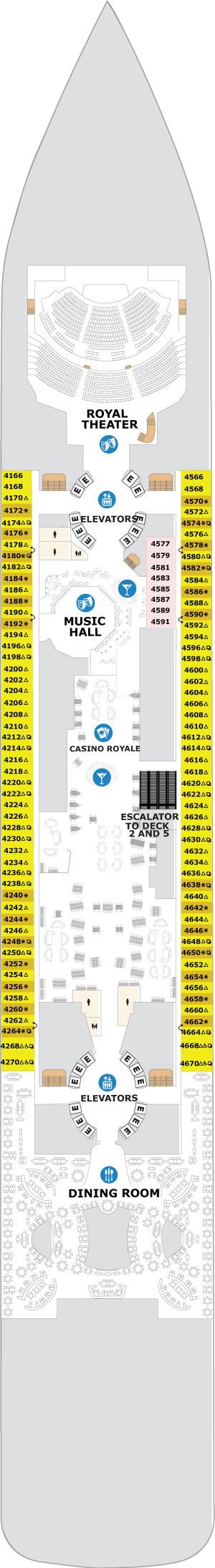 Star of the Seas Deck 4 deck plan