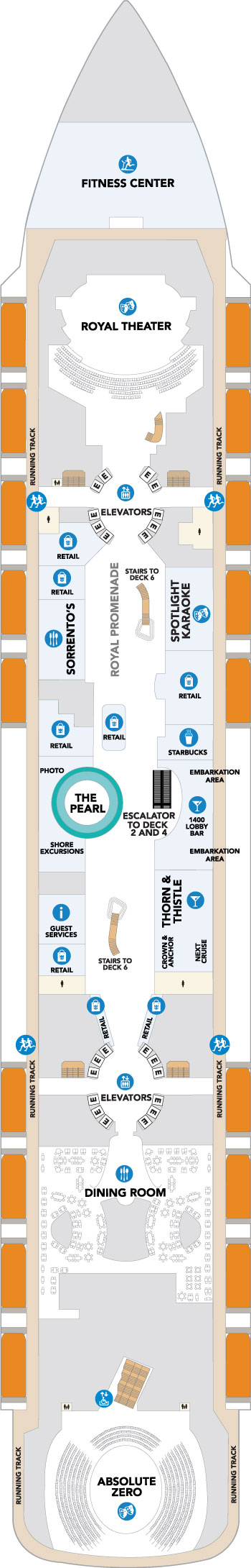 Star of the Seas Deck 5 deck plan