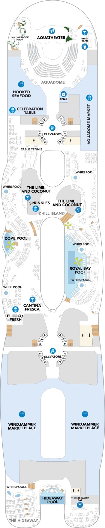 Legend of the Seas Deck 15 deck plan