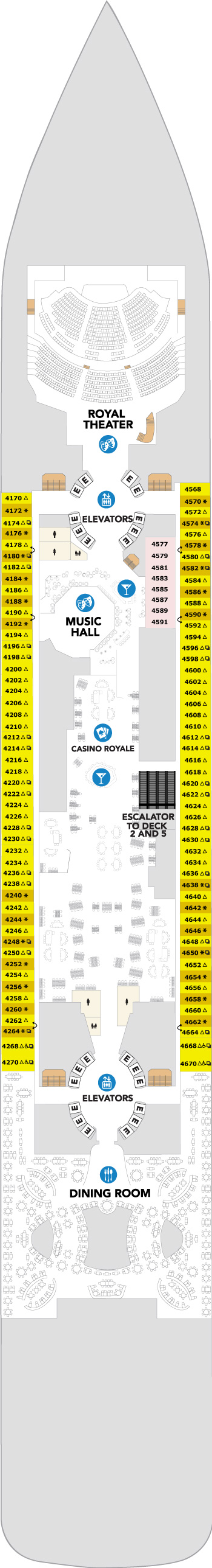 Legend of the Seas Deck 4 deck plan