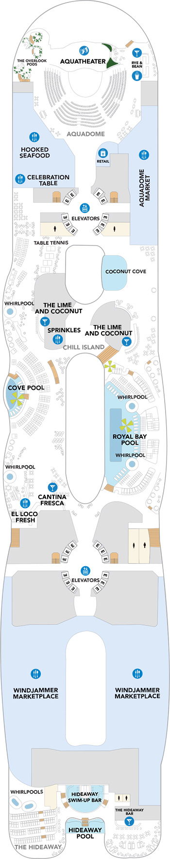 Hero of the Seas Deck 15 deck plan
