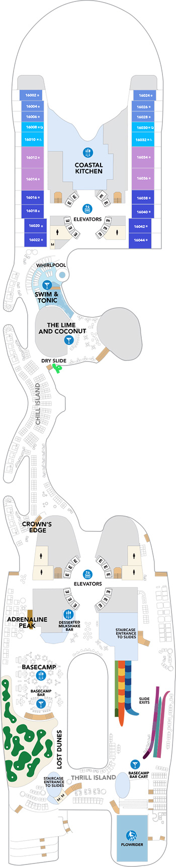 Hero of the Seas Deck 16 deck plan