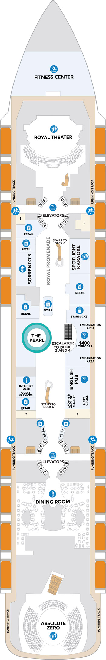 Hero of the Seas Deck 5 deck plan