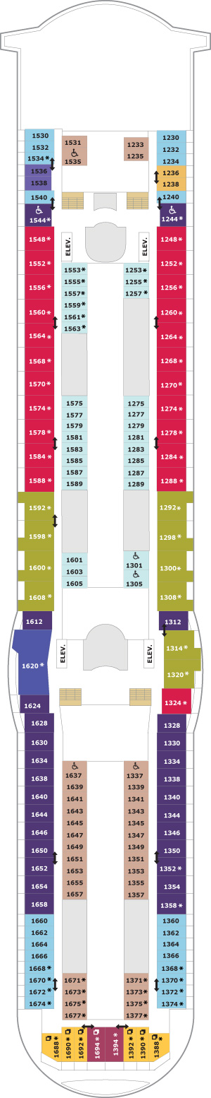 Adventure of the Seas Deck 10 deck plan