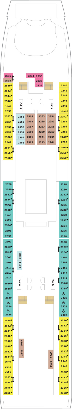 Adventure of the Seas Deck 2 deck plan