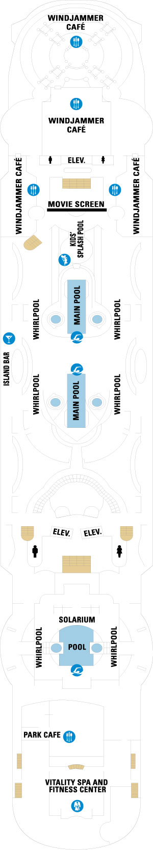 Enchantment of the Seas Deck 9 deck plan