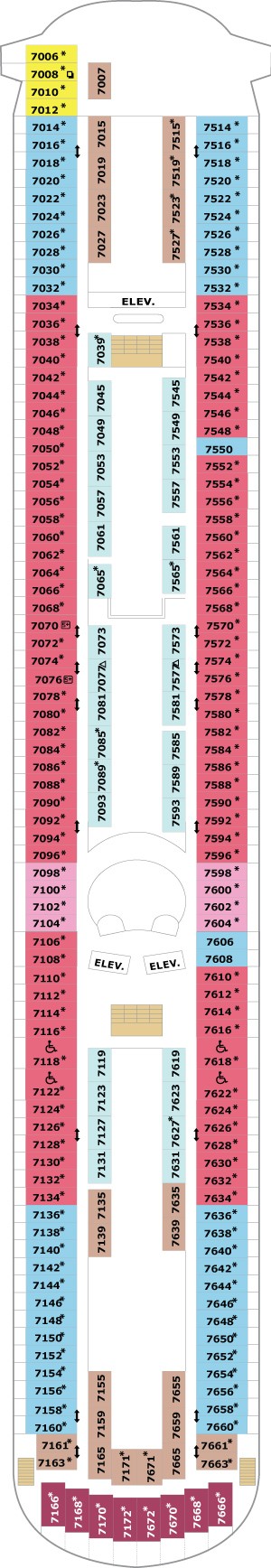 Enchantment of the Seas Deck 7 deck plan