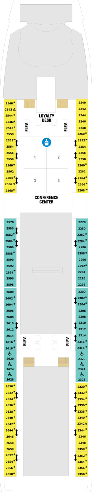 Explorer of the Seas Deck 2 deck plan