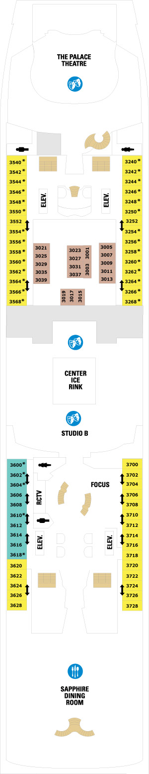 Explorer of the Seas Deck 3 deck plan
