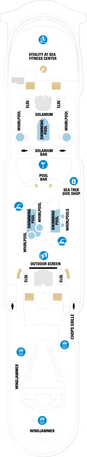 Explorer of the Seas Deck 11 deck plan